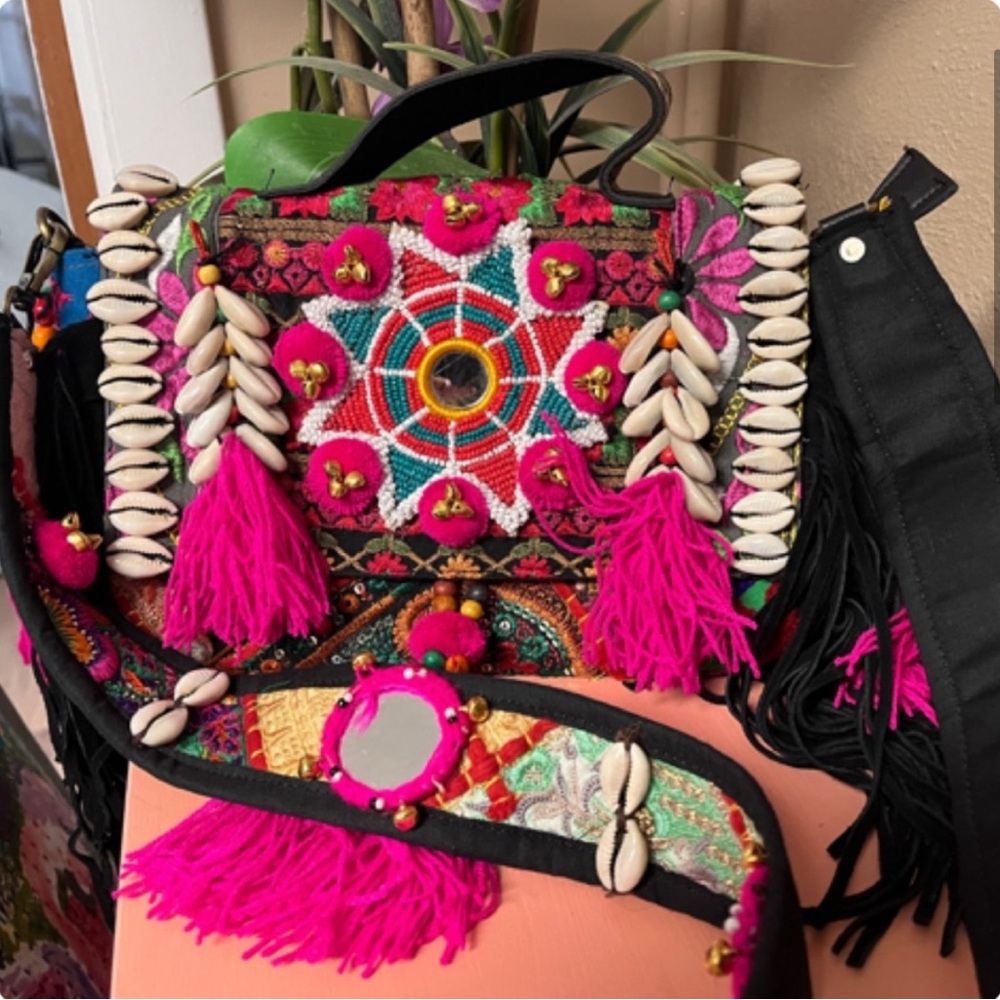 Colorful Embroidered Women's Bag